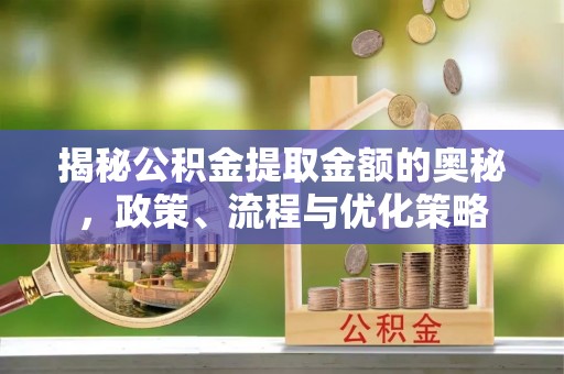 鹿城揭秘公积金提取金额的奥秘，政策、流程与优化策略