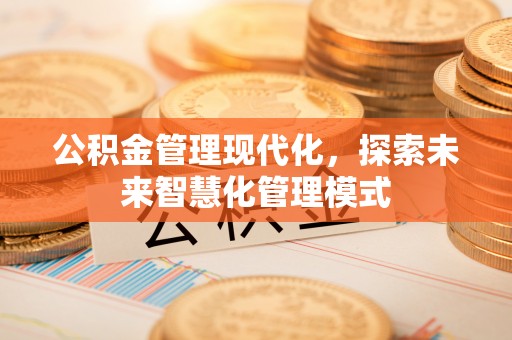 鹿城公积金管理现代化，探索未来智慧化管理模式