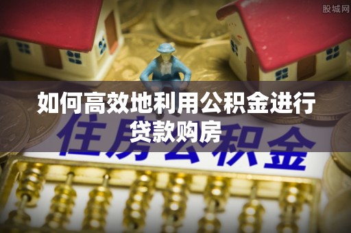鹿城如何高效地利用公积金进行贷款购房